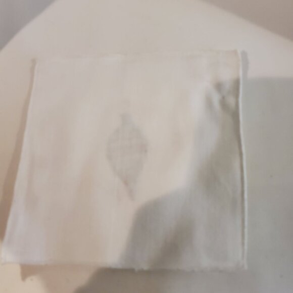 Christmas Embroidery Kitchen Square Towels White NEW - Set Of 4 - Picture 6 of 14